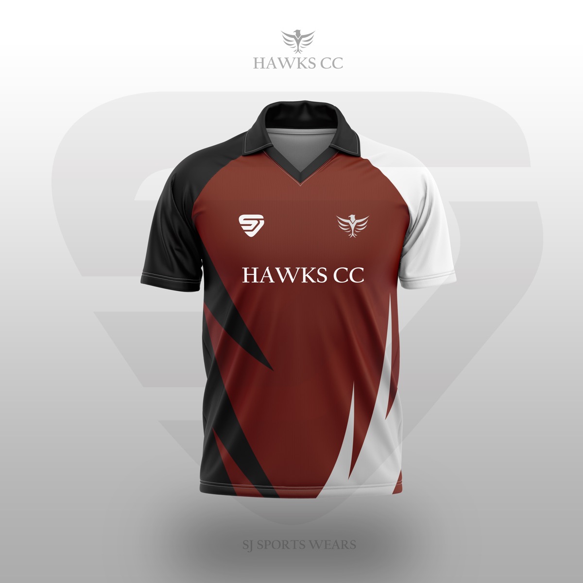 Red cricket jersey